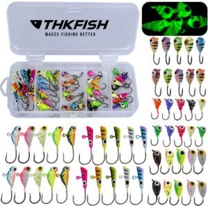 Ice Fishing Jigs Kit 50PCS