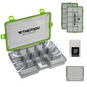2PCS 3600 Waterproof Tackle Box with Dividers