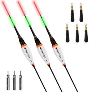 3PCS LED Lighted Fishing Bobbers for Night Fishing