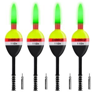 4PCS Lighted Slip Bobbers Fishing Floats