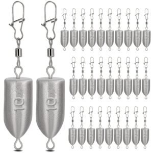 6 Sizes Drop Shot Lead Fishing Weights
