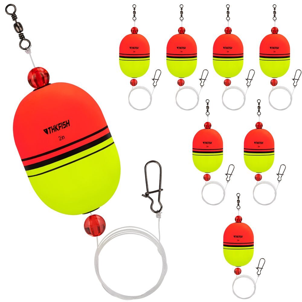 8PCS EVA Foam Popping Corks Floats Slip Bobbers