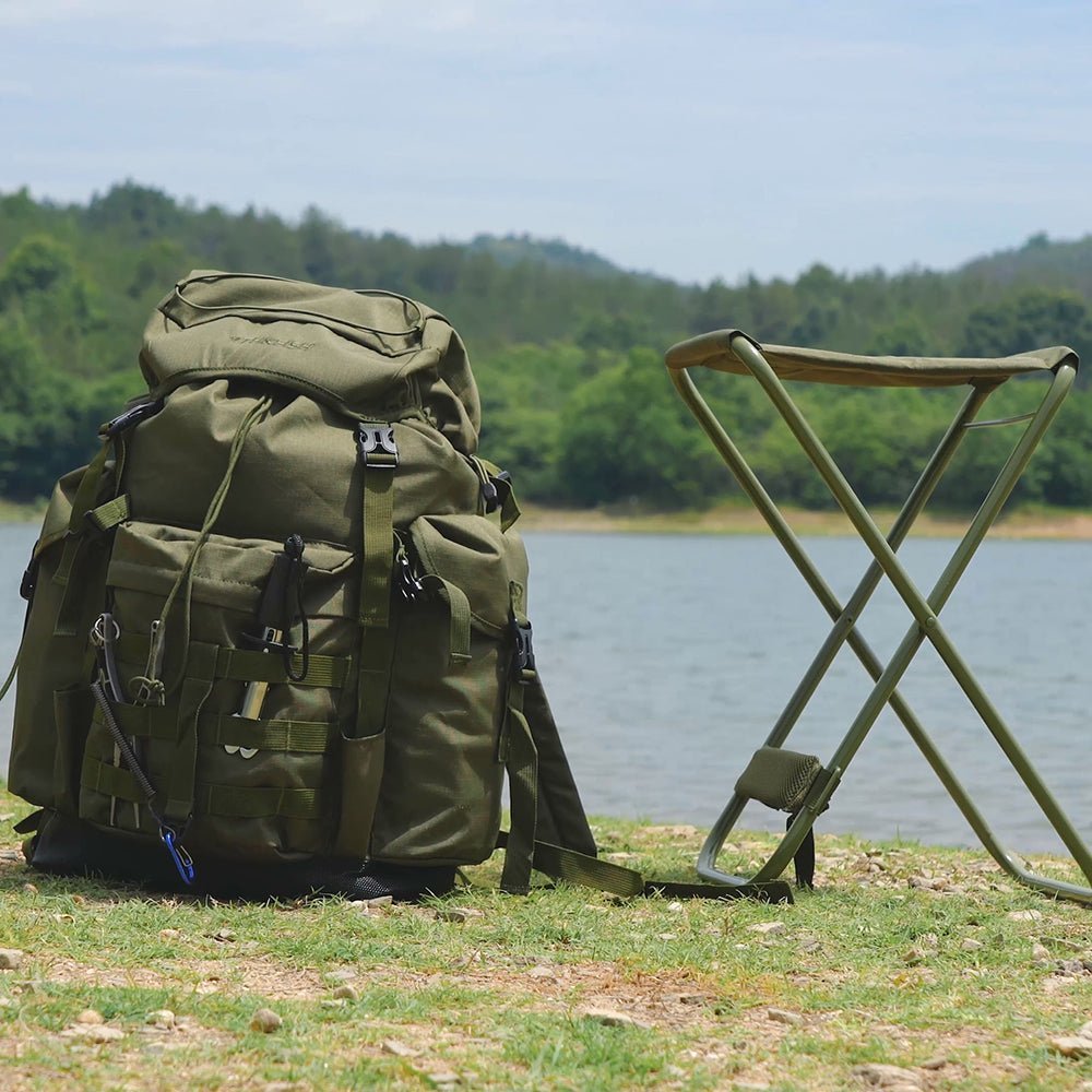 Fishing Backpack with Foldable Chair & Rod Holders - Image 2